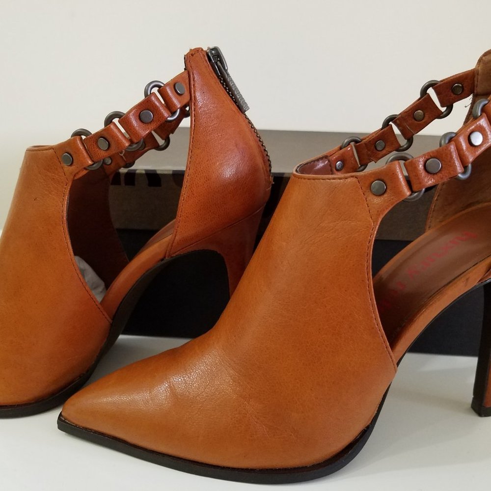 Luxury Rebel Sadie Leather Cutout Bootie